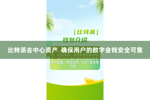 比特派去中心资产  确保用户的数字金钱安全可靠