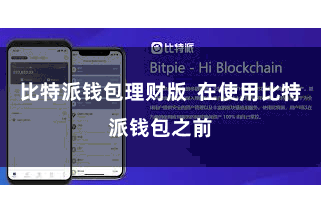 比特派钱包理财版  在使用比特派钱包之前